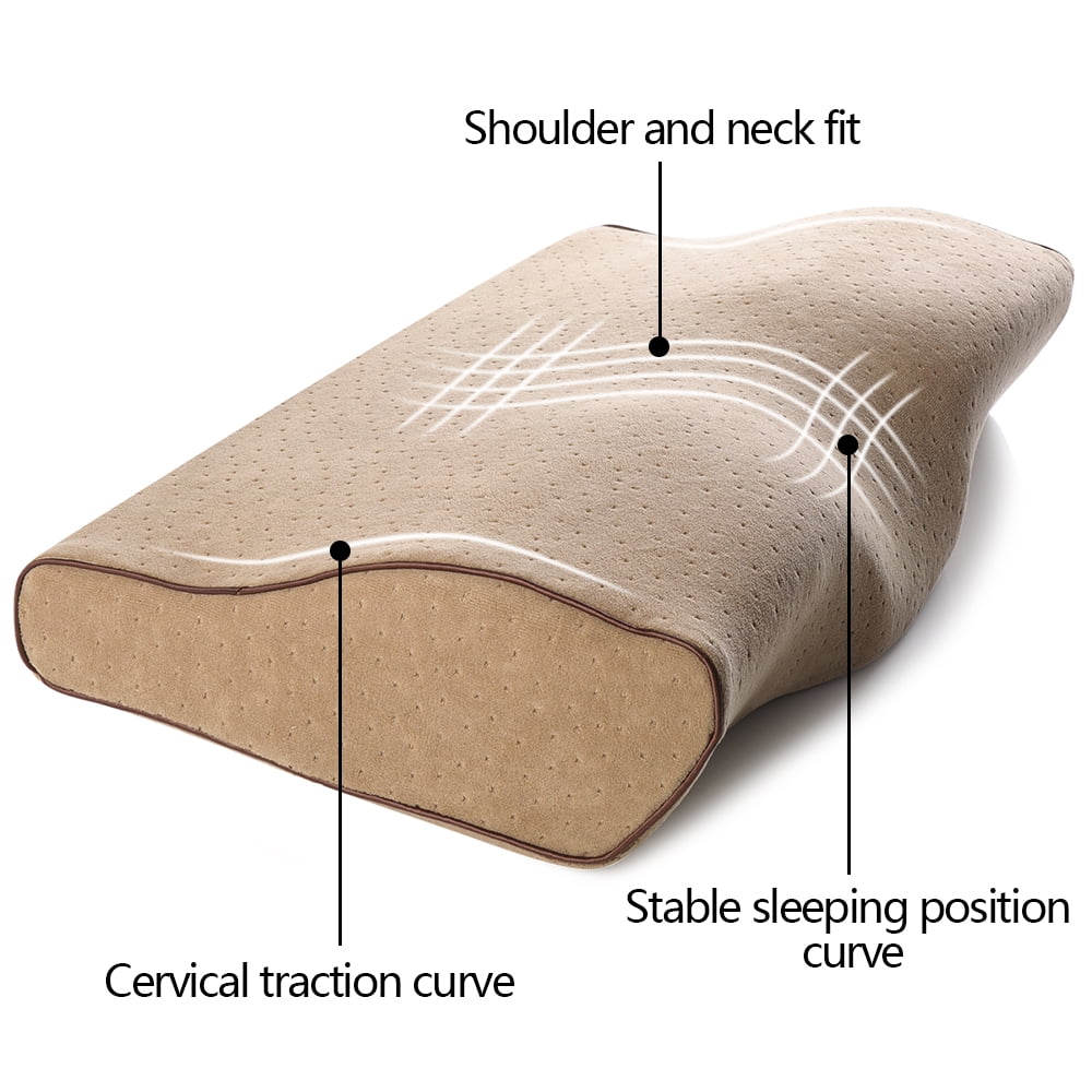 Memory Foam Contour Cervical Sleep Pillow Orthopedic Neck Shoulder Support