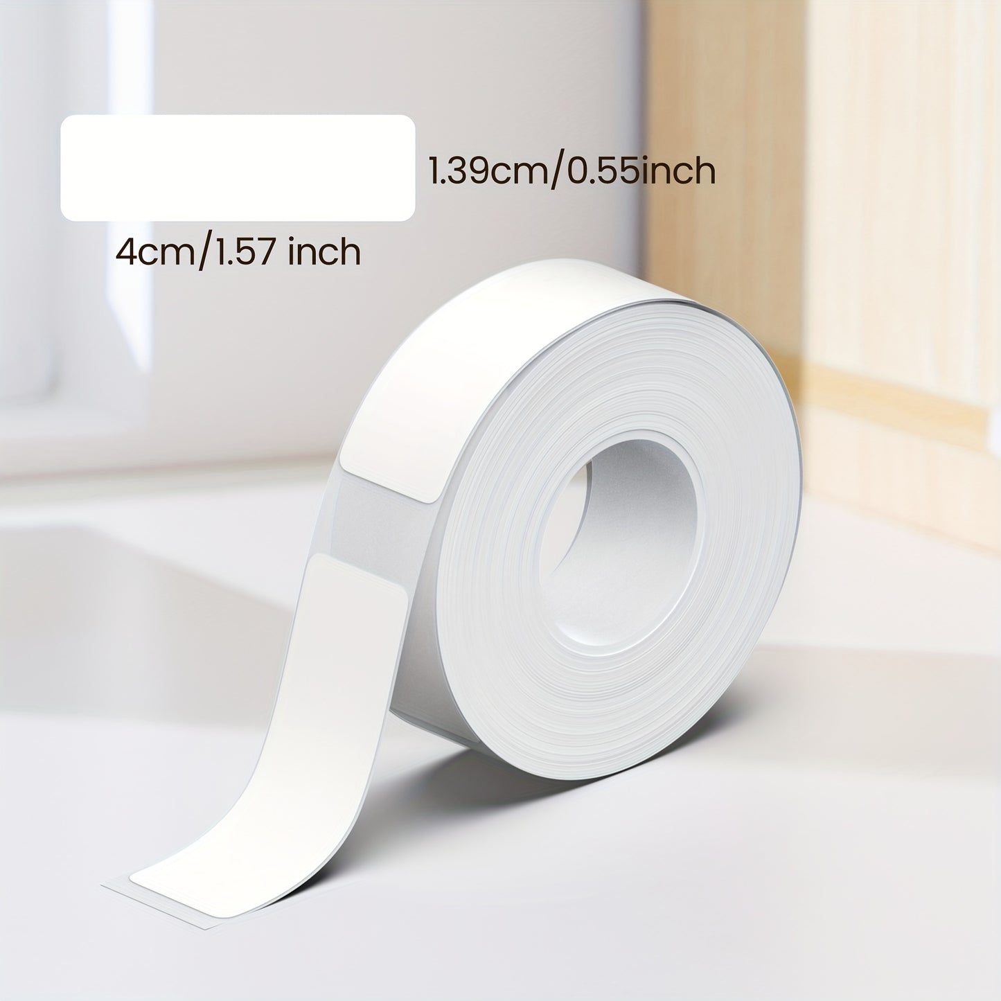 Genuine P31S Label Maker Tape, Adapted Label Print Paper, 14x40mm (0.55"x1.57"), Label Maker Tape Refill For Home/Office, Compatible With P31S Label Maker, 540 Labels/3 Roll, White