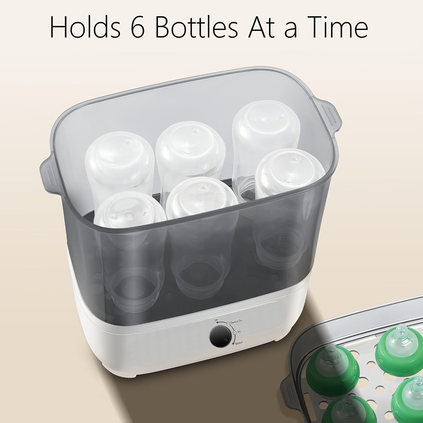 All-in-One Sterilizer And Dryer For Bottles, Pacifiers, Parts & Other Feeding Essentials