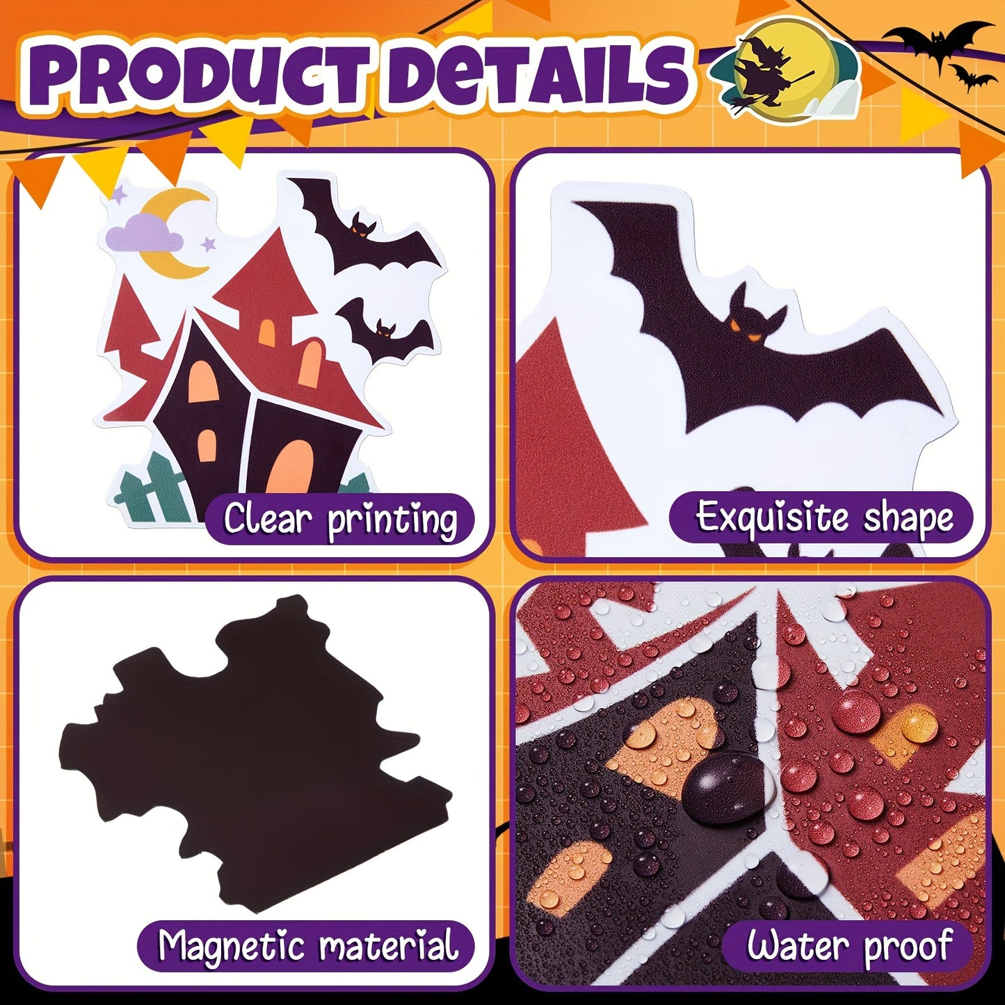 Halloween Magnetic Stickers Variety Pack