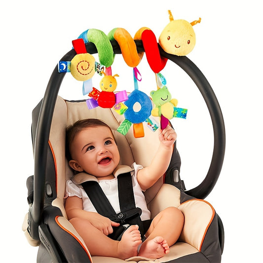 Baby Crib Hanging Rattles Toys Car Seat Toy Soft Mobiles Stroller Crib Cot Spiral Toy Pram Hanging Dolls for Babies Newborn Gift