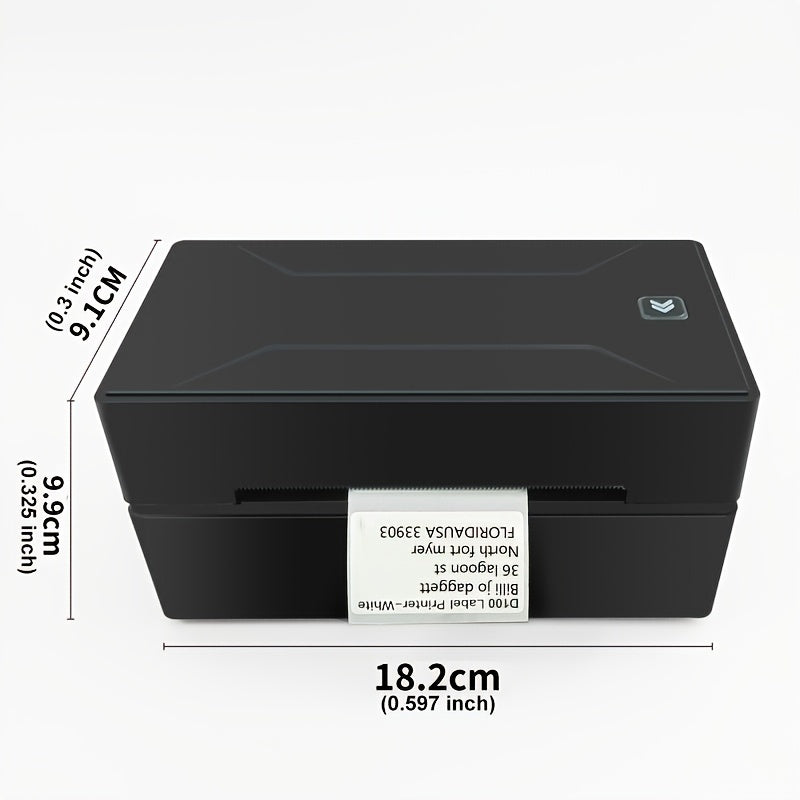 Thermal label printer D100, high-definition printing, intelligent ink free, wireless compatible with Android, iPhone, and Windows, widely used in homes, offices, etc. In addition, there are 20 test papers available