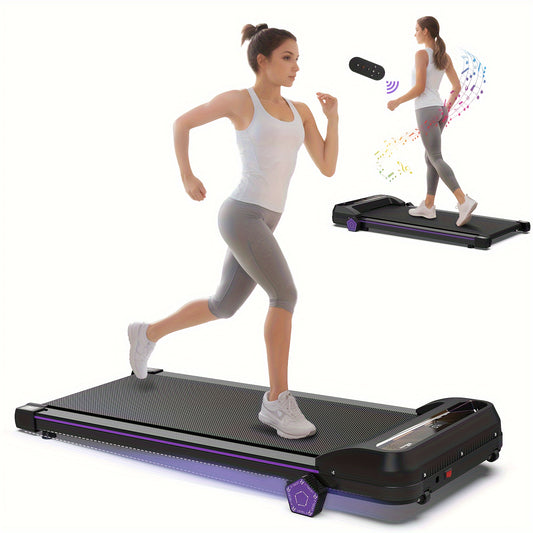 FYC 1pc Fitness Treadmill With Incline, 2.5HP Low Noise Running Machine, With Remote Control And LED Display, For Indoor Fitness, Jogging