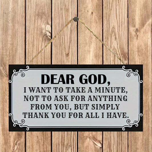 Buy1 Get1 Free, total of 2 pcs Elegant Wooden Inspirational Signs-Foster Positivity&Gratitude, Ideal Gift for Home Decor, Church