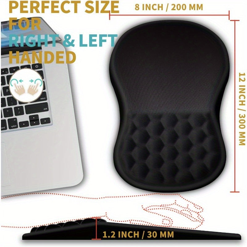 Ergonomic Wrist Support Mouse Pad Wrist Rest Pain Relief Non-Slip Base Mouse Pad Home Office Laptops Anti-slip Big Mouse Pad