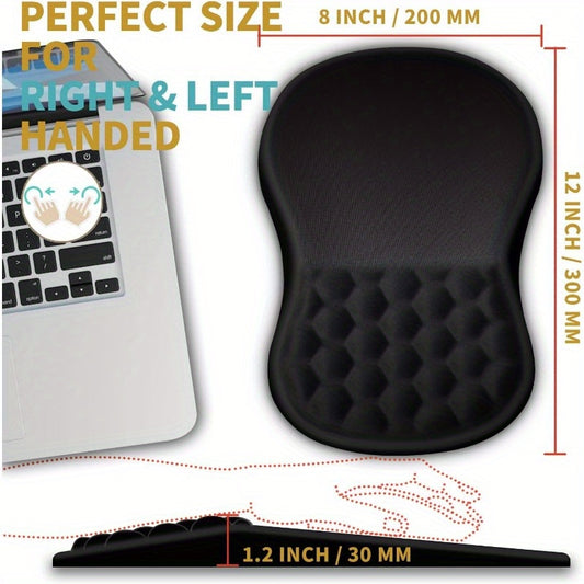 Ergonomic Wrist Support Mouse Pad Wrist Rest Pain Relief Non-Slip Base Mouse Pad Home Office Laptops Anti-slip Big Mouse Pad