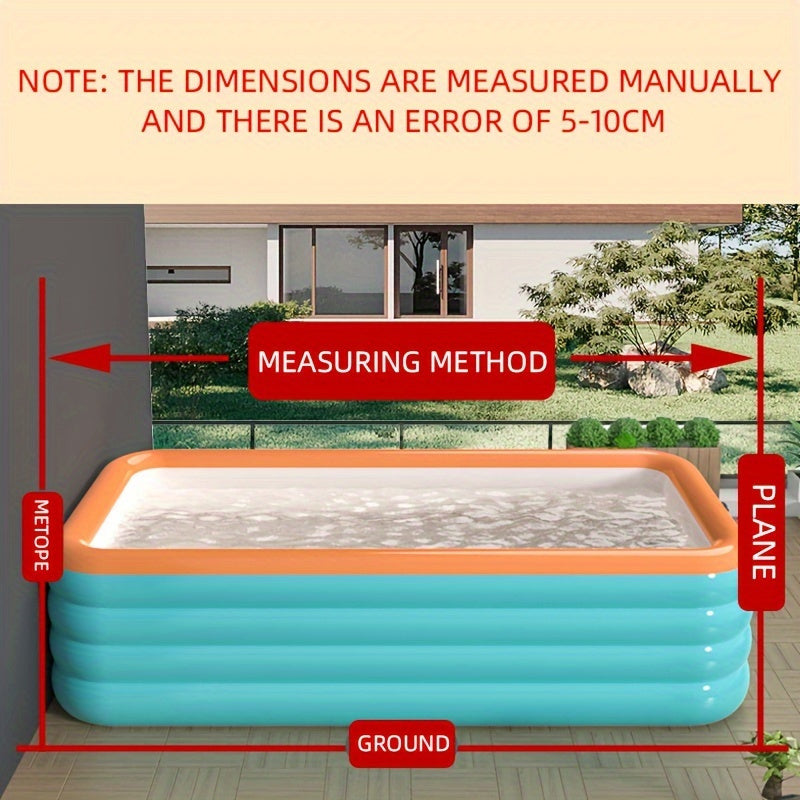 PVC Inflatable Swimming Pools Thickened Summer Soft Fun Portable Bathtub Water Game Portable Kids Adult Outdoors Sport Play Toys