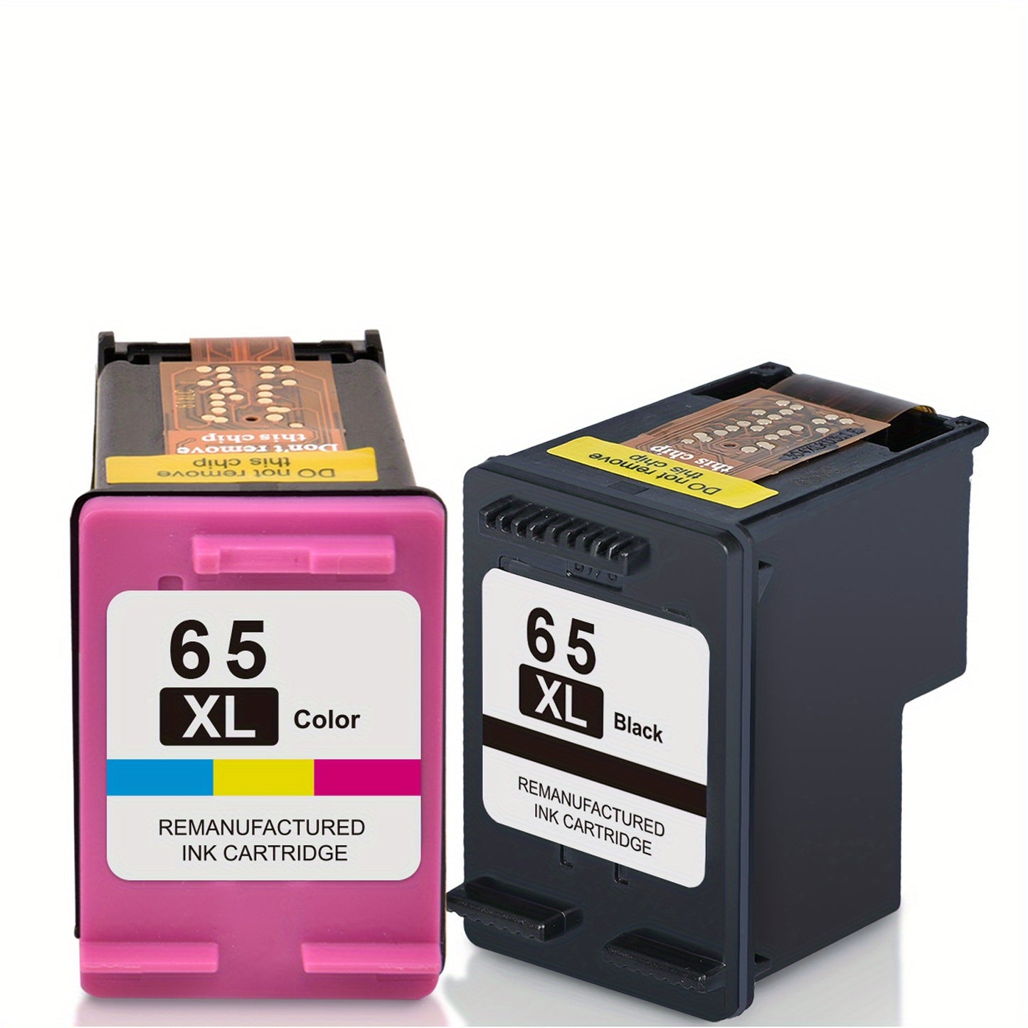 LLAOLLAO Ink Cartridge Replacement For 65XL 65 XL Use With Envy 5055 5052 5012 DeskJet 3755 2622 3752 2655 2600 2652 2636 2642 3720 3722 (1 Black, 1 Tri-Color, 2pcs)