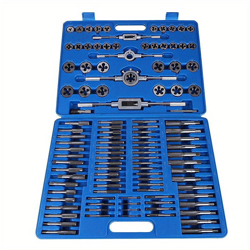 Alloy Wire Taper Die Winch Tap Die Set Alloy Steel Hardware Tool Hand Tap Wrench Die Wrench Metric Wire Tap Combination 6-110Set