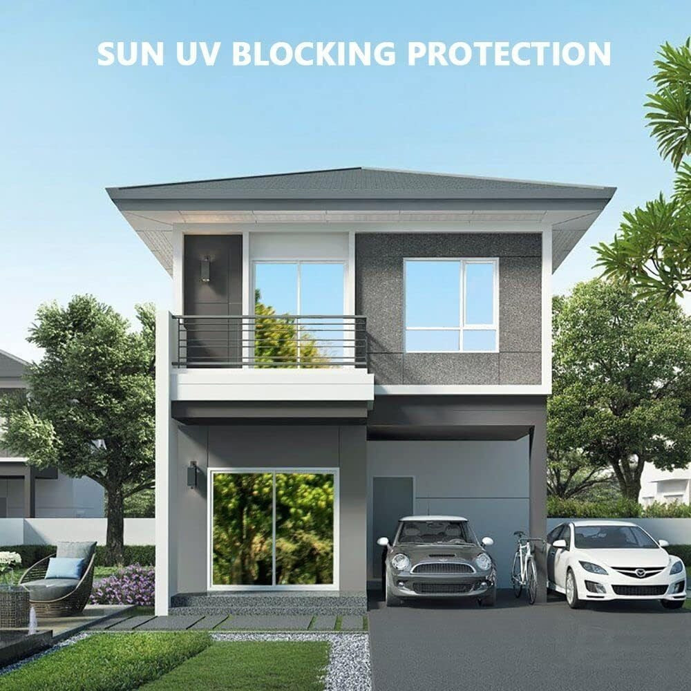 19.6in*118in Window Film Privacy Sun Blocking Mirror Reflective Tint One Way Heat Control Anti UV Window Stickers for Home and Office