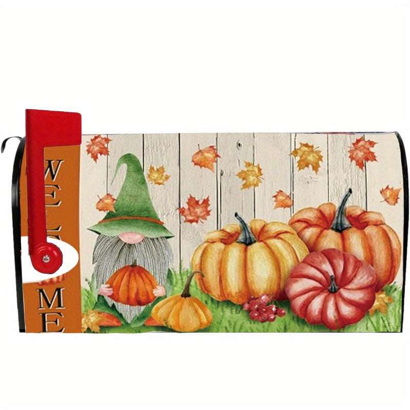 Autumn Sunflower Pumpkin Mailbox Lid Magnetic Decorative Waterproof 21x18 inches