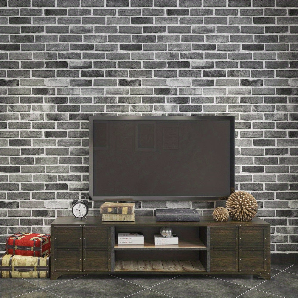 10 Pcs 3D Wall Panels, Peel and Stick Brick Wallpaper Faux Foam Brick 14.5 sq.ft