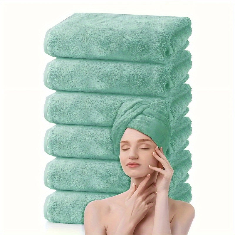 Ultra-Soft Coral Fleece Towel Set, 6/10pcs - Extra Large 15.75 x 31.5in, Super Absorbent & Soft for Bathroom, Gym, Spa, Hotel Use