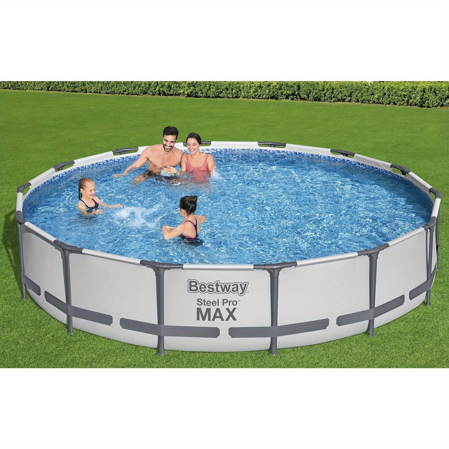 Steel Pro MAX 14' x 33" Round Above Ground Pool Set | Includes 530gal Filter Pump