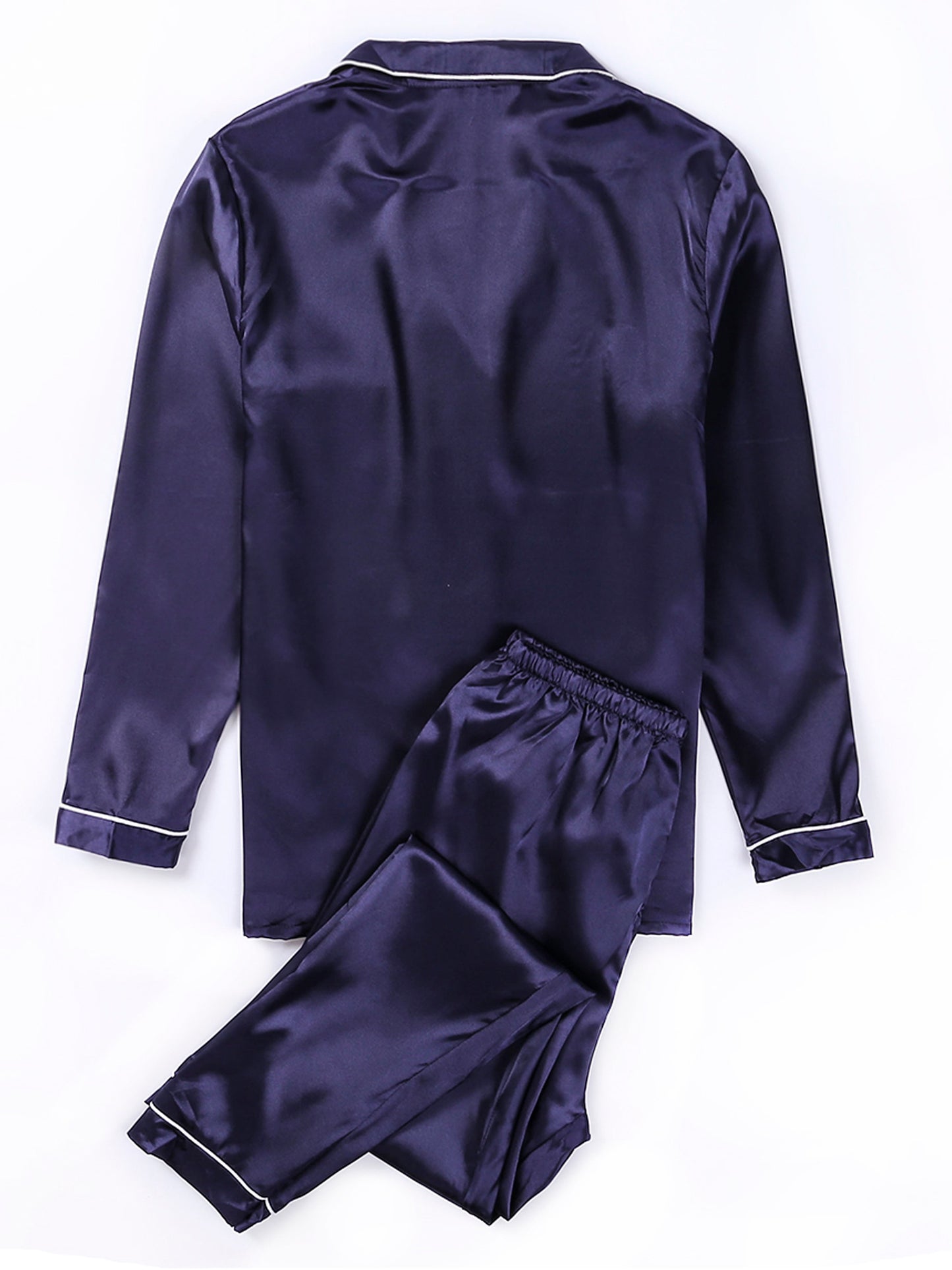 Button Up Pajama Set For Women Long Sleeve Shirt And Pajama Pants Soft Pjs Lounge Sets