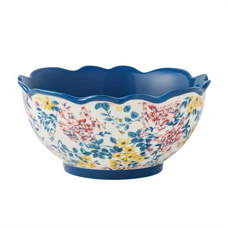 Innovative 12-piece stoneware dinnerware set with unique floral motifs. The entire set should be uniform and harmonious in color and pattern to enhance the overall aesthetics