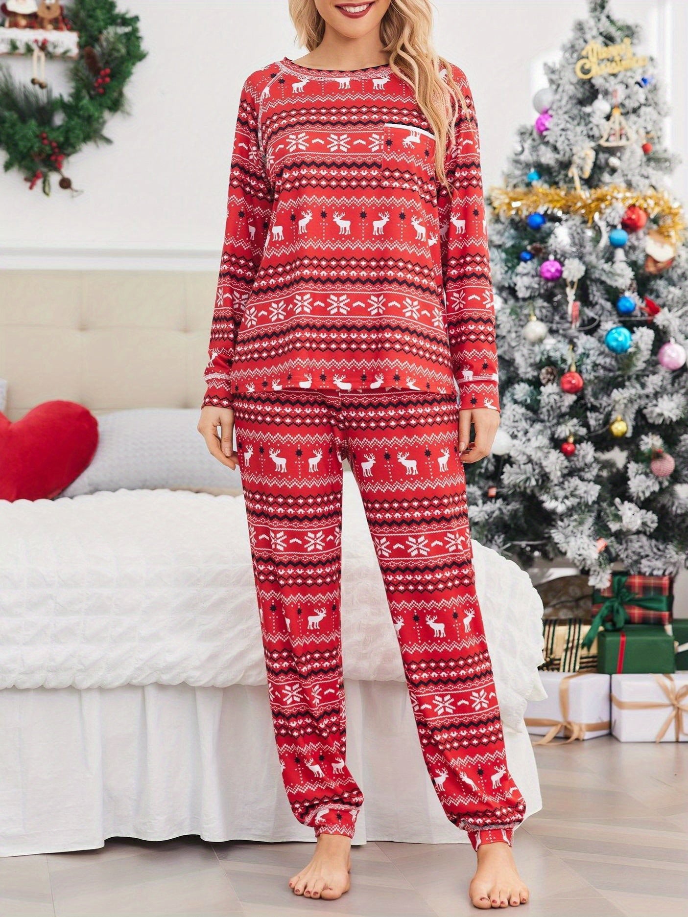 super soft Pajamas Set for Women Soft Comfy Pjs Sets Long Sleeve Sleepwear Loungewear