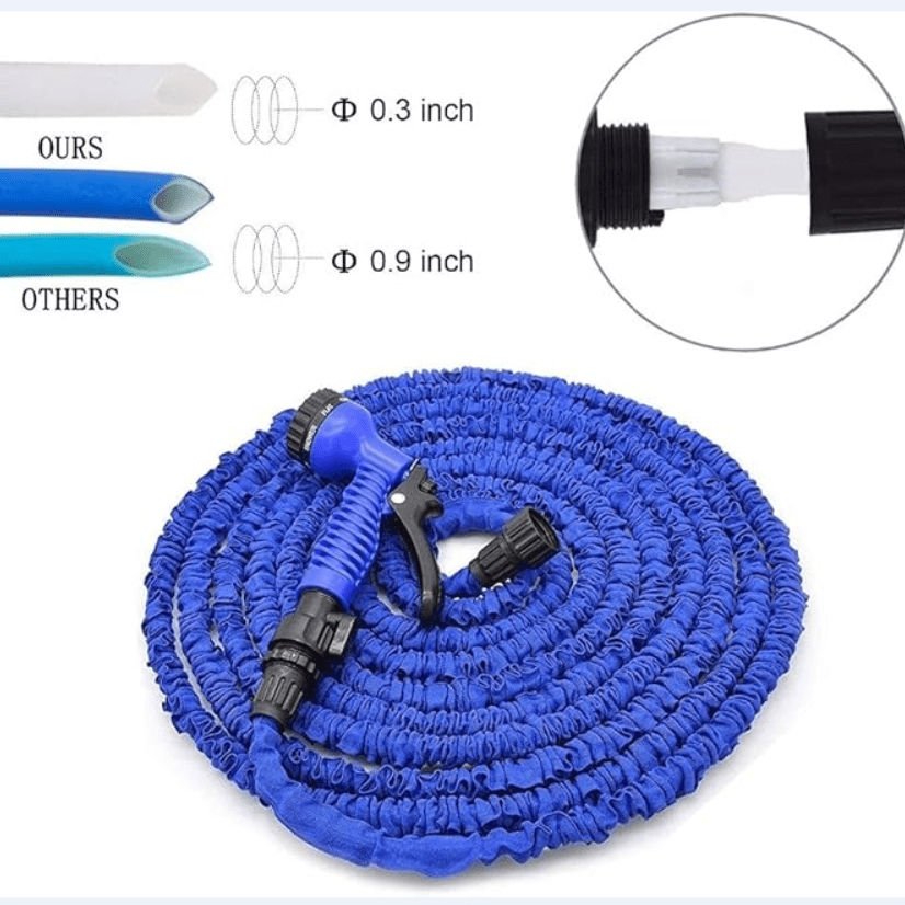 1pc 75FT Magic Hose Expansion Water Hose High Pressure Irrigation Multi-Functional Car Spray Pipe Shrink Expandable Garden Hose Spray Gun Tool, Watering Equipment