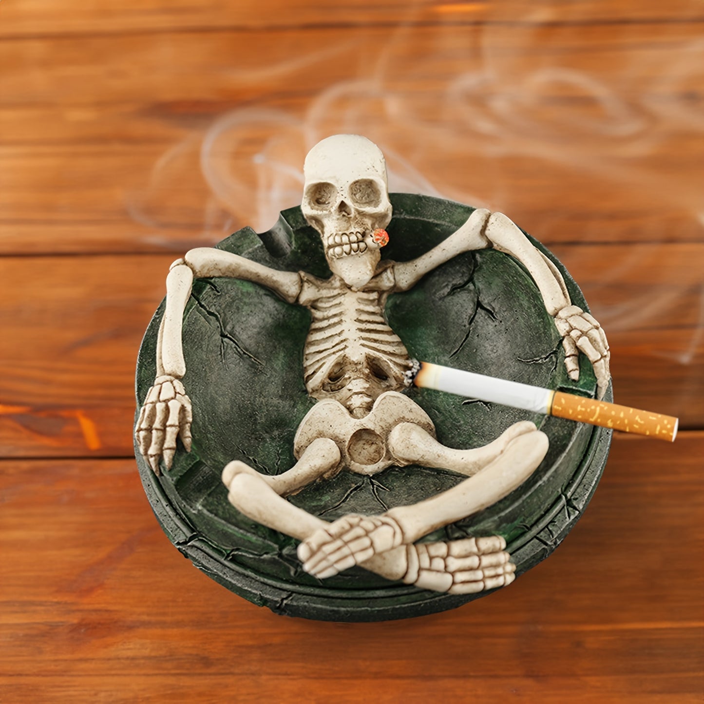 Skeleton human body resin ashtray home desktop decoration ornaments Halloween gift