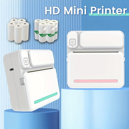 Wireless Ink-Free Portable Pocket Mini Printer - Print Photos, Labels & More with Downloadable App - Perfect for Holiday Gifts!