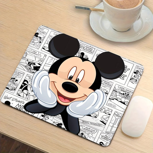 1pc, Authorized,Disney's Mickey Mouse Funny Mouse Pad For Desk,Cute Office Decor,Disney's Non-Slip Rubber Base, Disney's Computer Mouse Pad, Waterproof Multifunctional Mouse Pad For Office