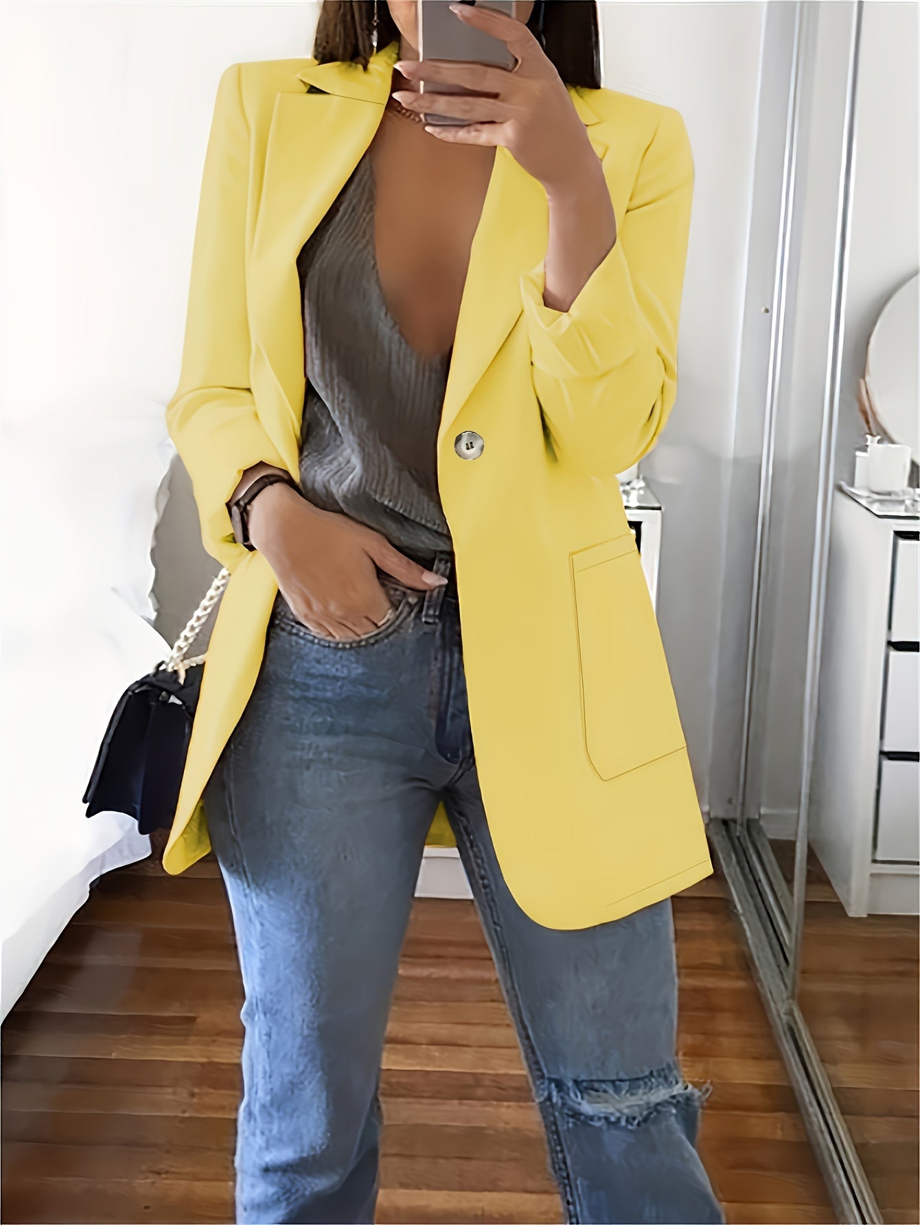 Blazer Woman Vintage Korean Oversize Office Lady Suits Jacket Solid Color Coat Loose Casual Jacket Women Outerwears Veste Femme