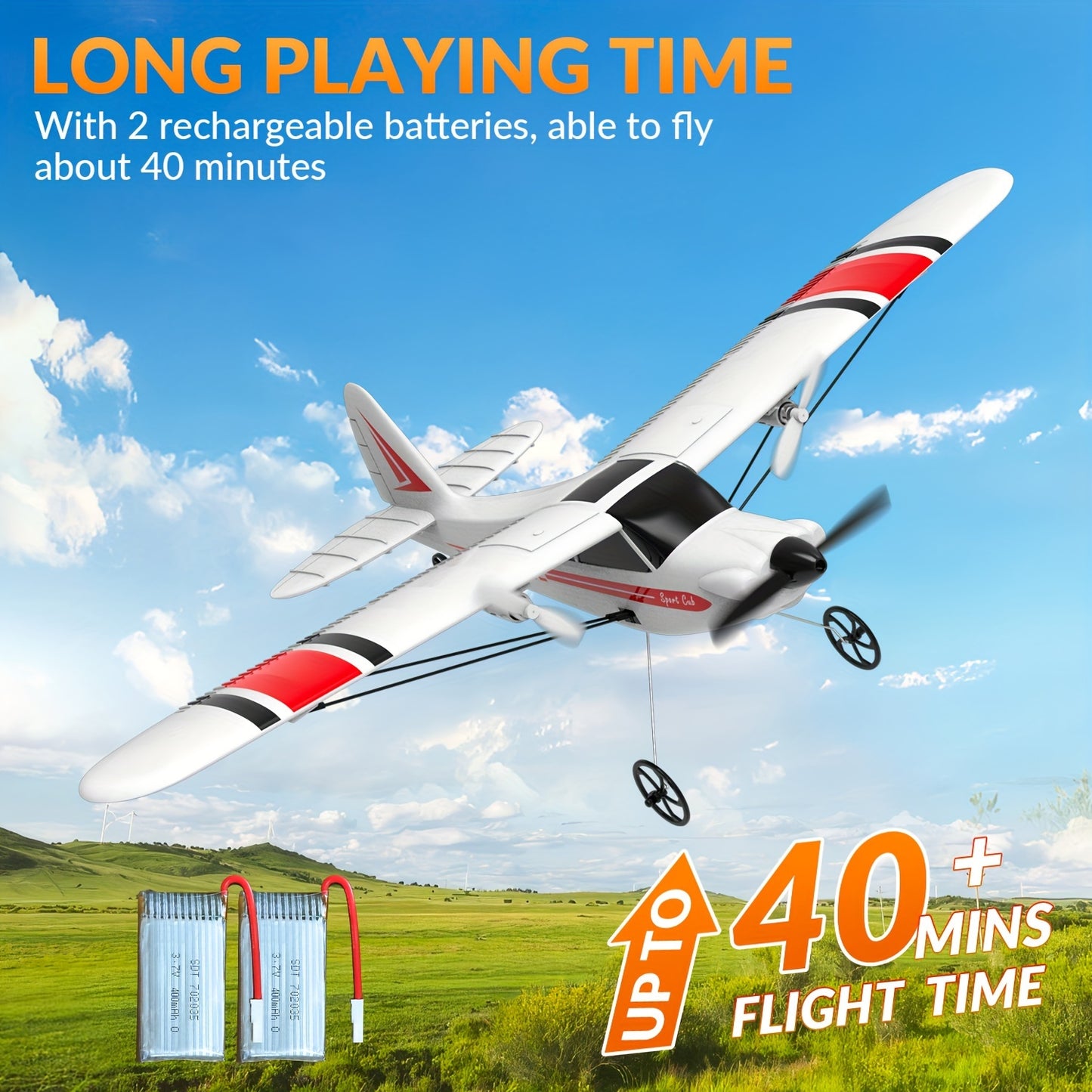 Remote Control Cessna Aircraft Beginner Training Two Channel Fixed Wing Small Fighter Trainer Toy