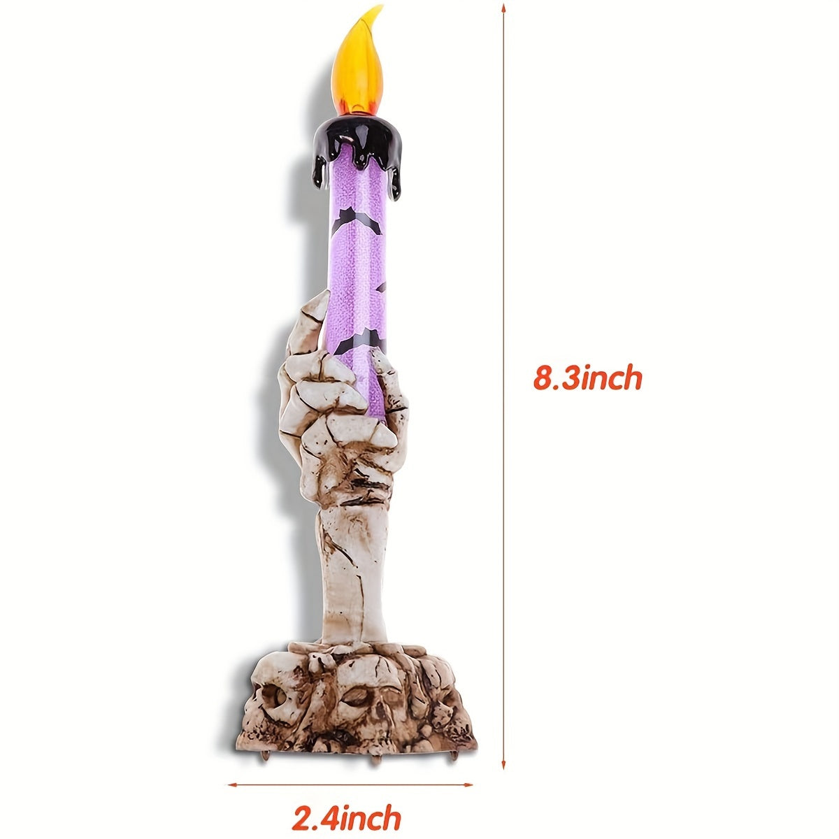 Halloween Candle Lamp 3pcs/Set, Candlestick Lamp Halloween Decoration Props, Skeleton Hand Lamp Halloween Ghost Hand Lamp Creative Ornaments