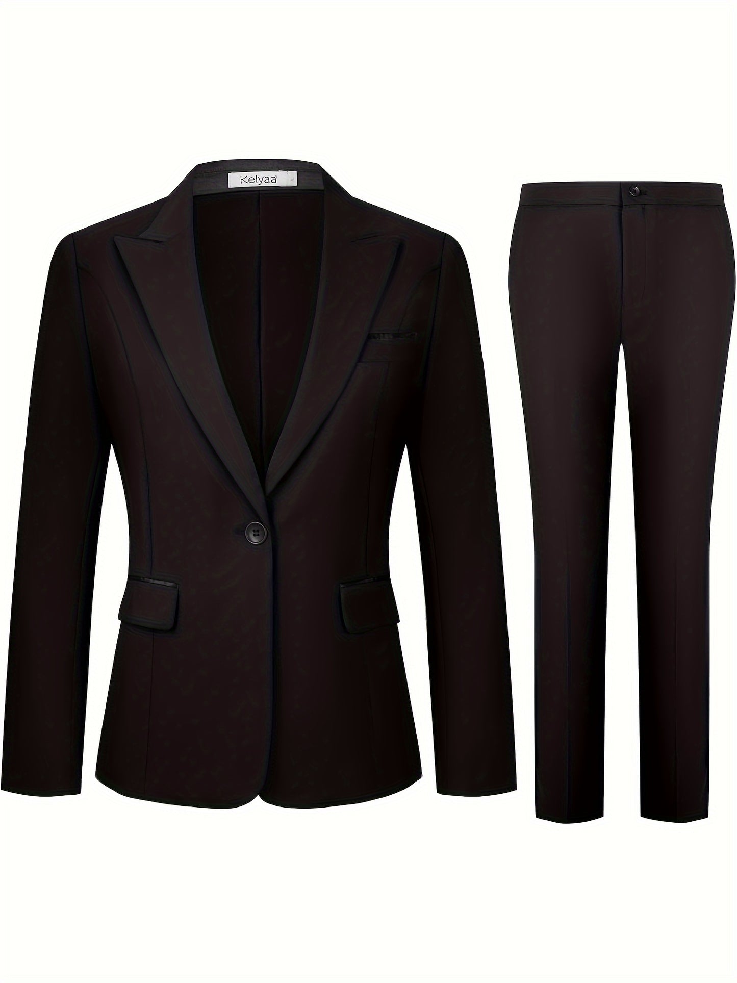 Long Sleeves Women Pant Suit Blazer And Trouser Formal Office Ladies Female Single Breasted Business Set Work Wear 2 Pieces