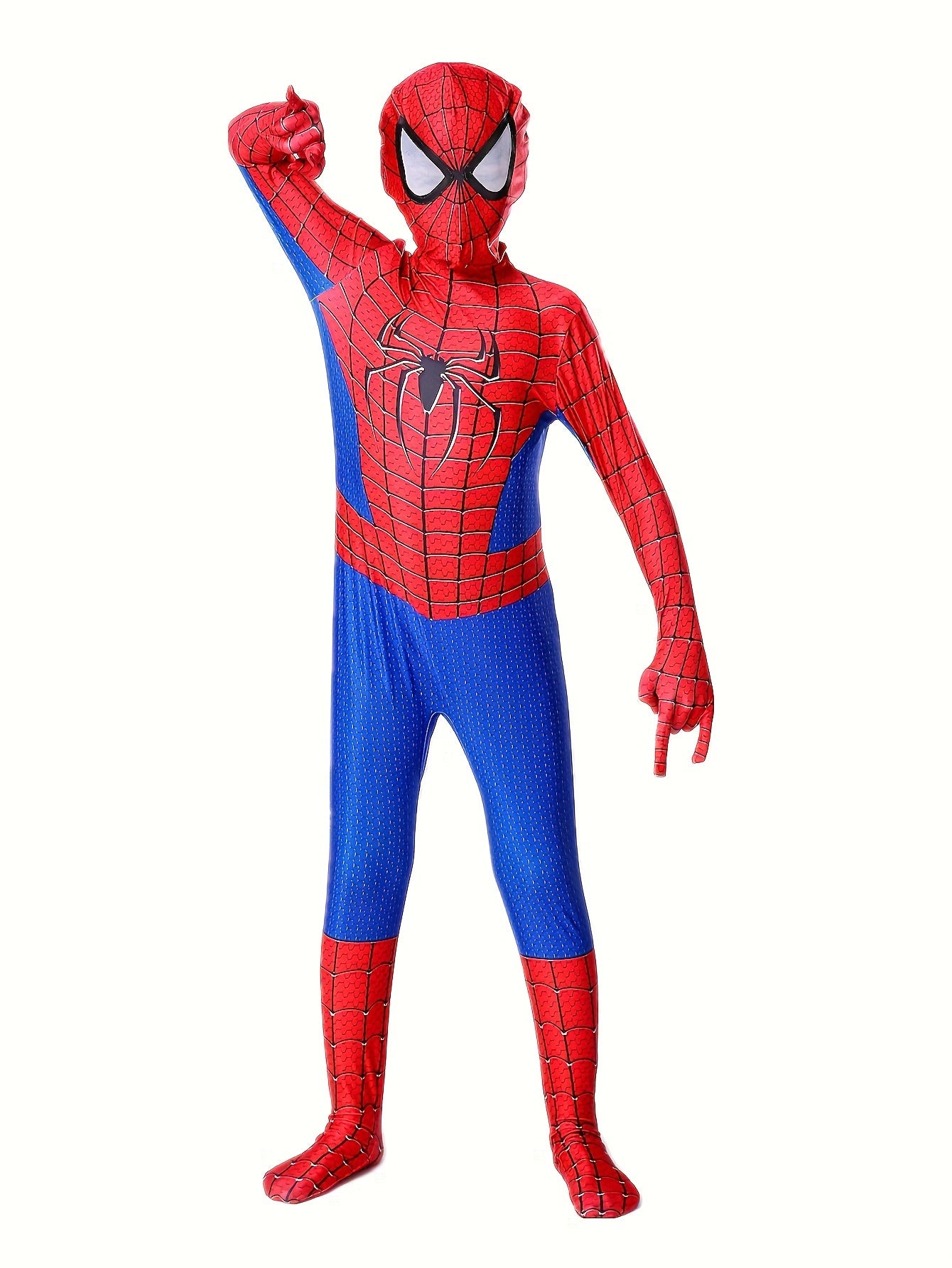 Boys Hero Character Clothes, Classic Movie Character Jumpsuit And Mask For Halloween Party