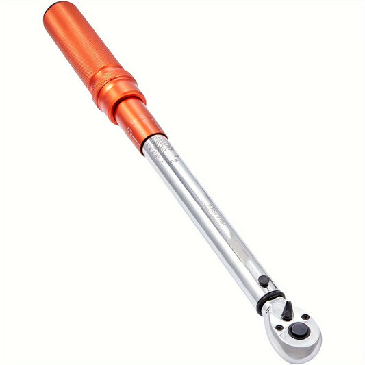 Dual-Direction Adjustable Torque Wrench Set, Mechanical Dual Range Scales Torque Wrench Kit with Adapters Extension Rod