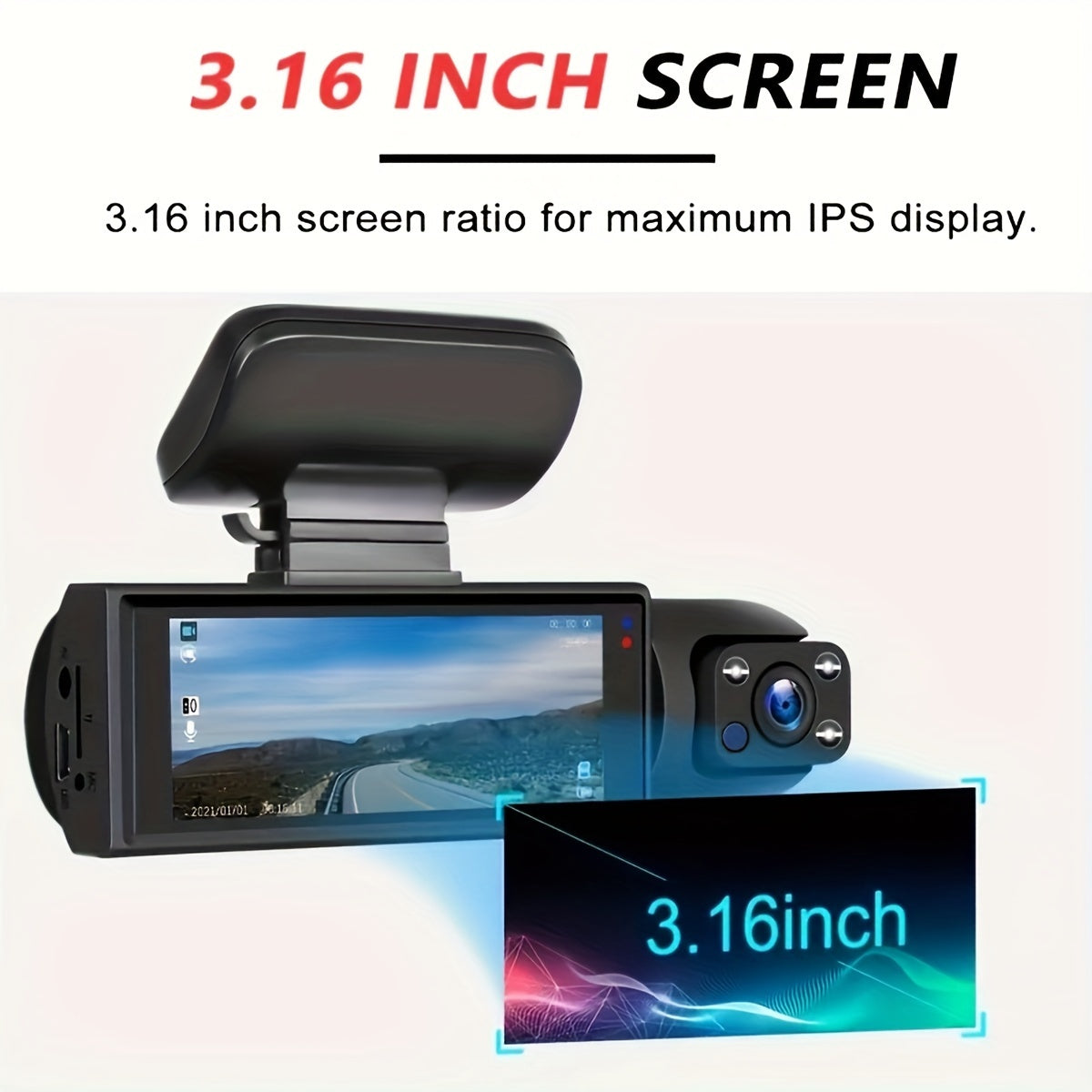 Dash Cam for Cars 1080P Video Recorder Car Dvr Camera for Vehicle Night Vision Black Box Car Assecories Free Anti-glare glasses