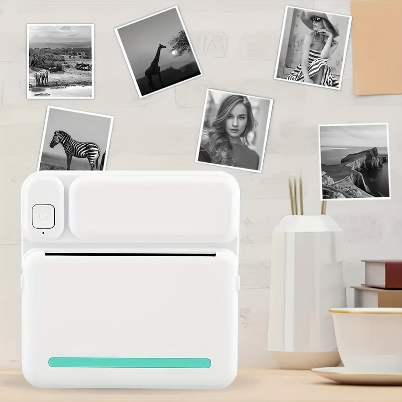 Wireless Ink-Free Portable Pocket Mini Printer - Print Photos, Labels & More with Downloadable App - Perfect for Holiday Gifts!