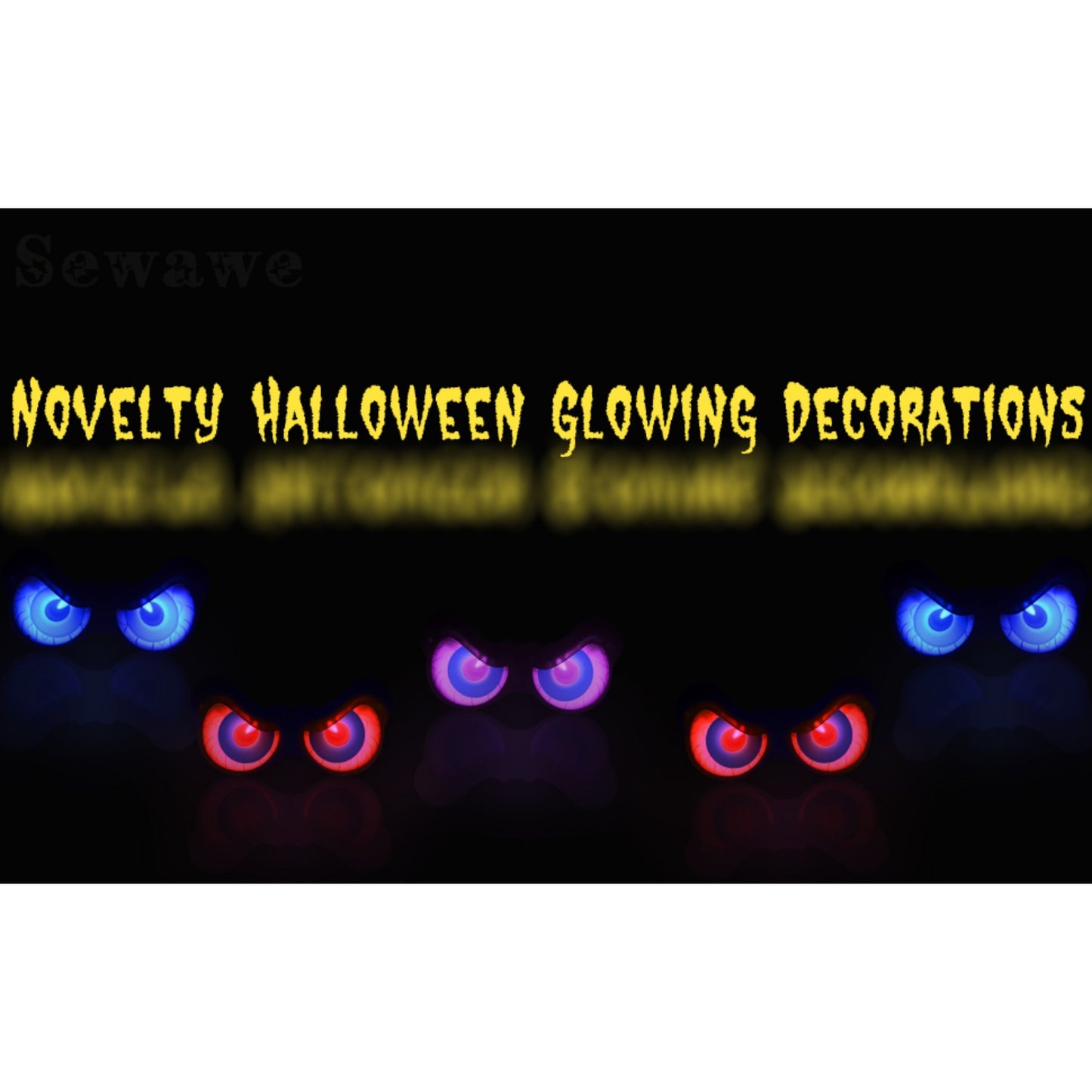 Halloween Decorations, Flashing Peeping Eyes, Spooky Animated LED Eyes, Dark Activite, Halloween Glowing Decorations, Outdoor Halloween Decor (5 Pack)