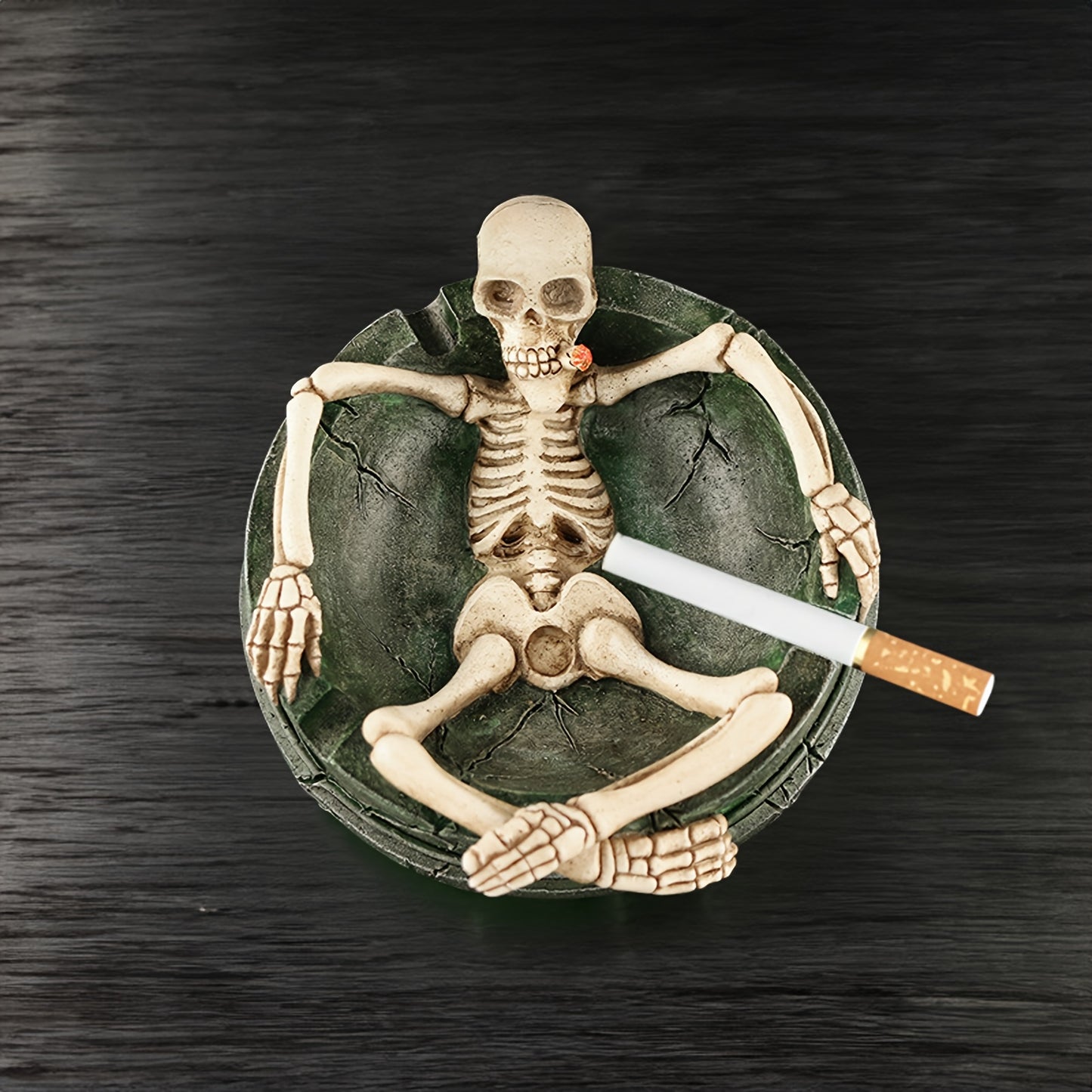 Skeleton human body resin ashtray home desktop decoration ornaments Halloween gift