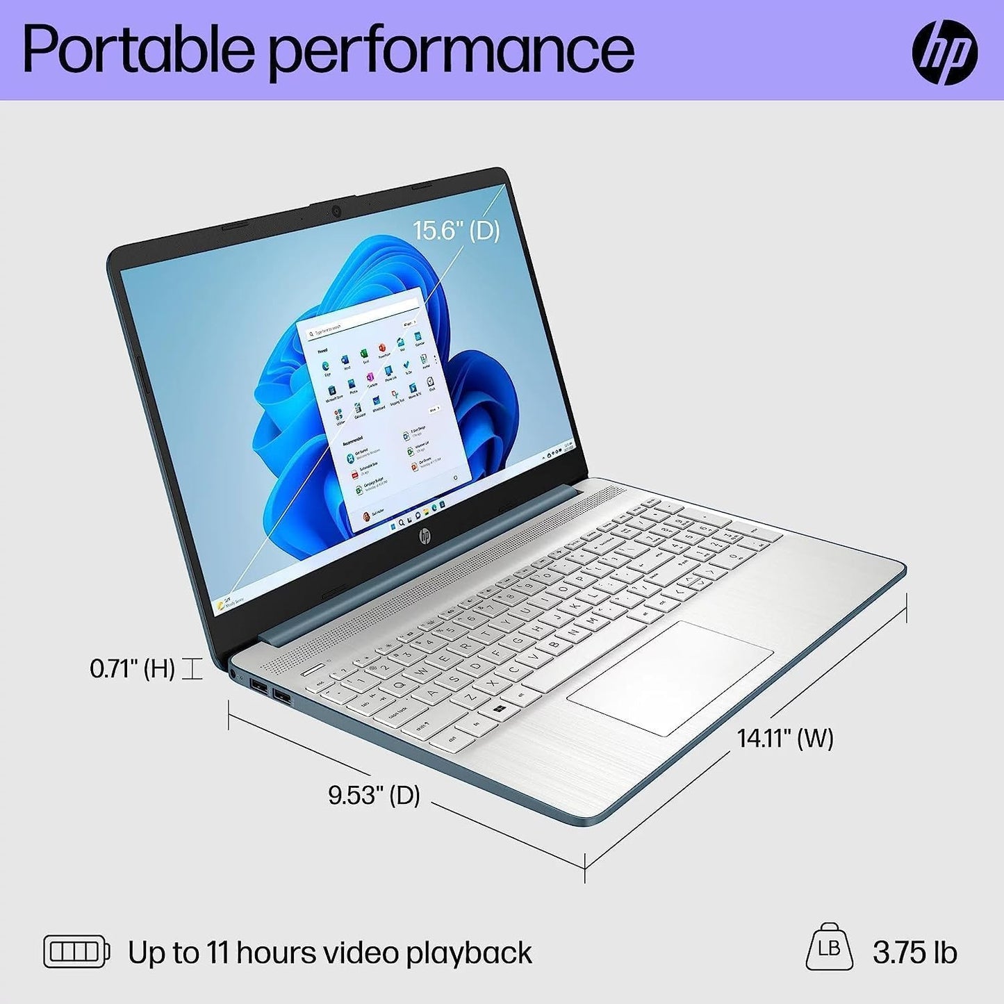 HP 2024 Business Laptop, 15.6" Touchscreen Laptop, Intel Core i3-1215U, 16GB RAM, 1TB SSD, Intel UHD Graphics, Silver