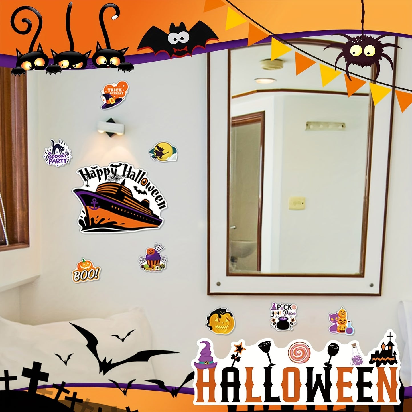 Halloween Magnetic Stickers Variety Pack