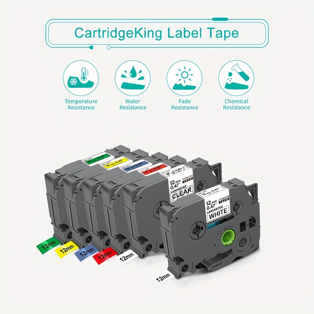 Brother TZe-231 12mm Laminated Label Tape for PT-H110 Label Maker - Compatible with TZe231, TZe131, TZe631, TZe531, TZe731, TZe431 - White Ribbon for Clear, Durable Labels