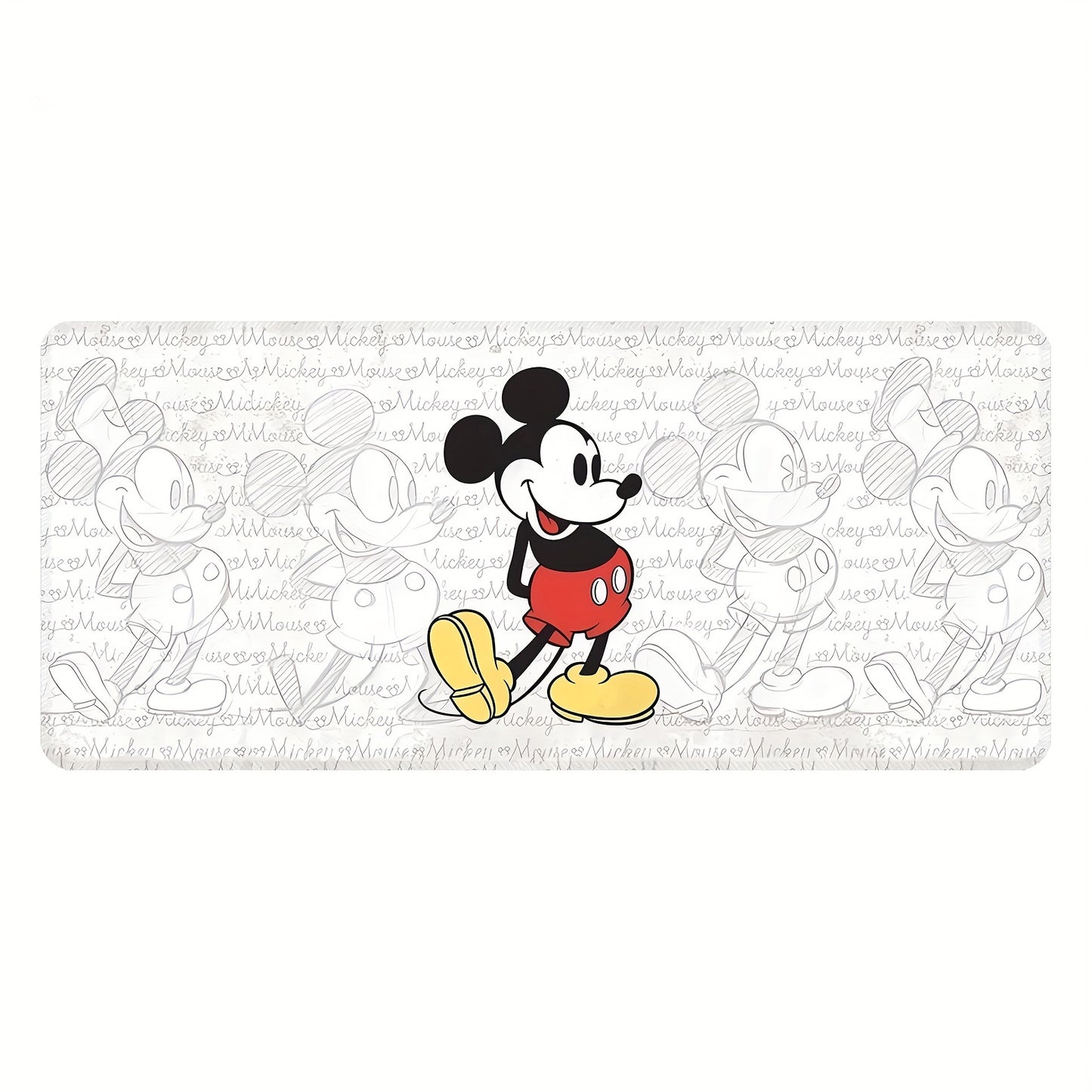 1pc, Authorized,Disney's Mickey Mouse Funny Mouse Pad For Desk,Cute Office Decor,Disney's Non-Slip Rubber Base, Disney's Computer Mouse Pad, Waterproof Multi Functional Mouse Pad For Office