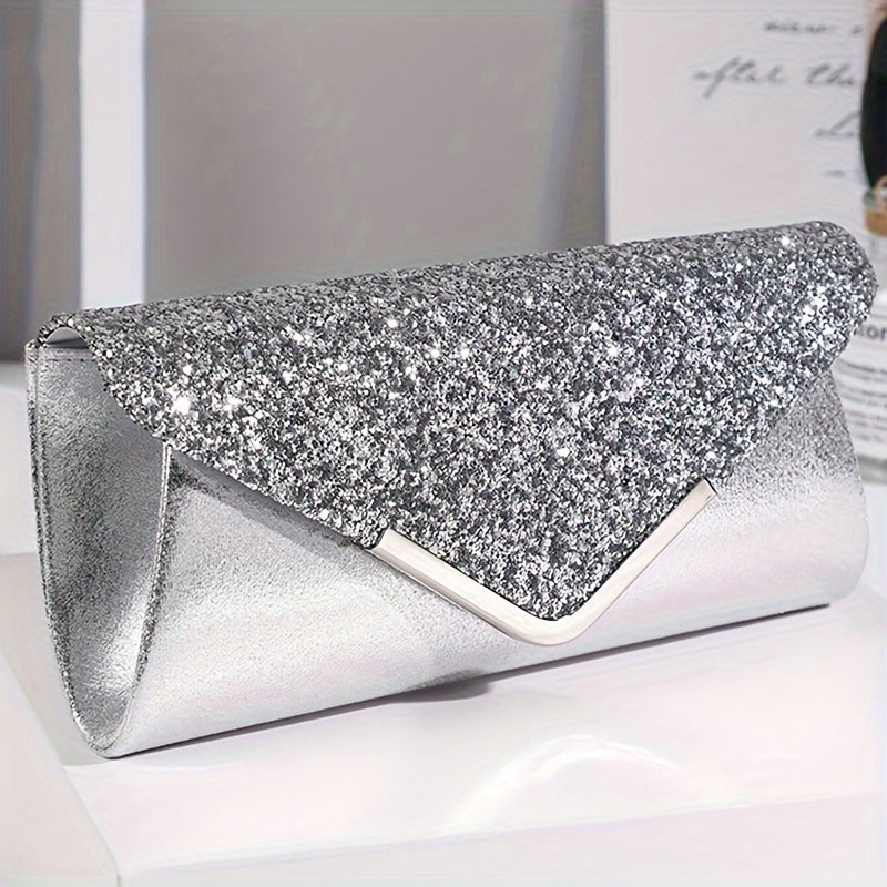 Rhinestone Clutch Bag Set with Matching Jewelry for Weddings, Festivals, and Parties