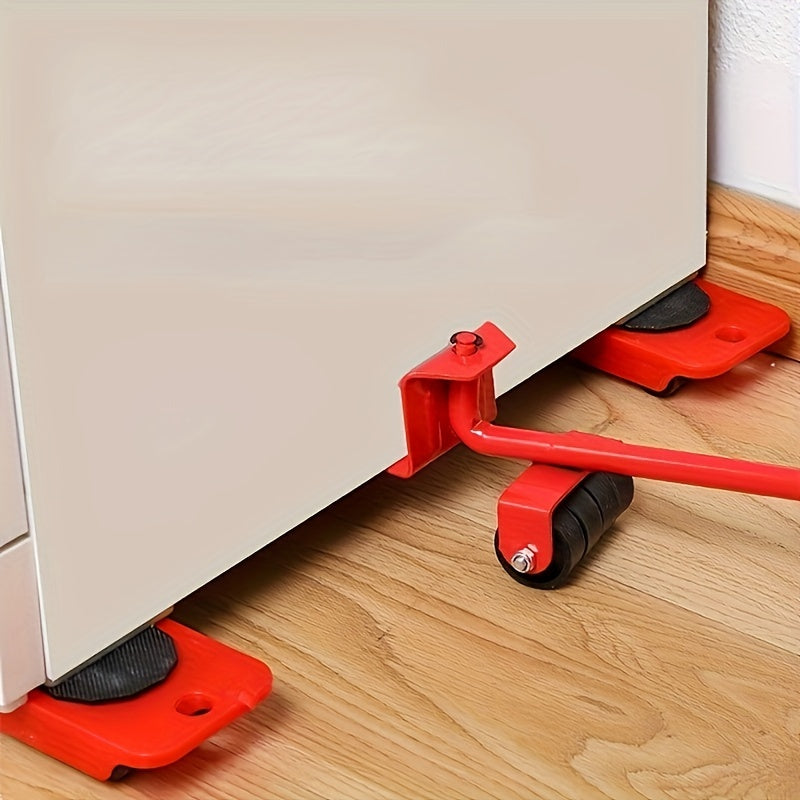 Easy Heavy Furniture Lifter Movers Tool Set With Wheels 4 Move Roller 1 Wheel Bar Moving Luggage Wheel Furniture Helper