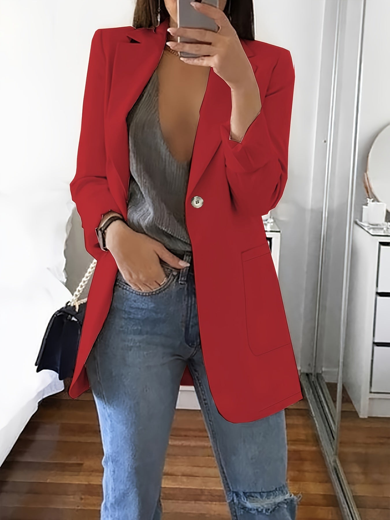 Blazer Woman Vintage Korean Oversize Office Lady Suits Jacket Solid Color Coat Loose Casual Jacket Women Outerwears Veste Femme