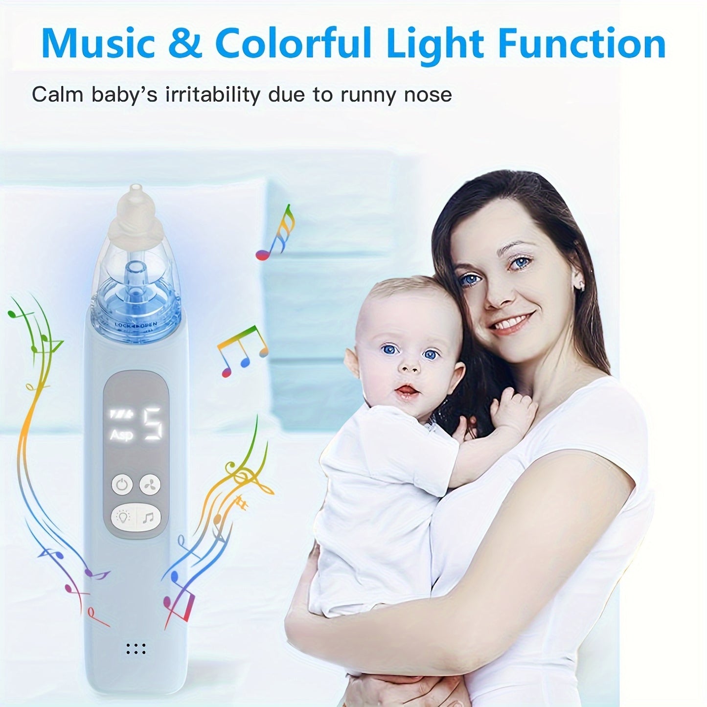 Baby Nasal Aspirator Adjustable suction Nose Cleaner Newborn infantil Safety Sanitation Nasal dischenge patency tool