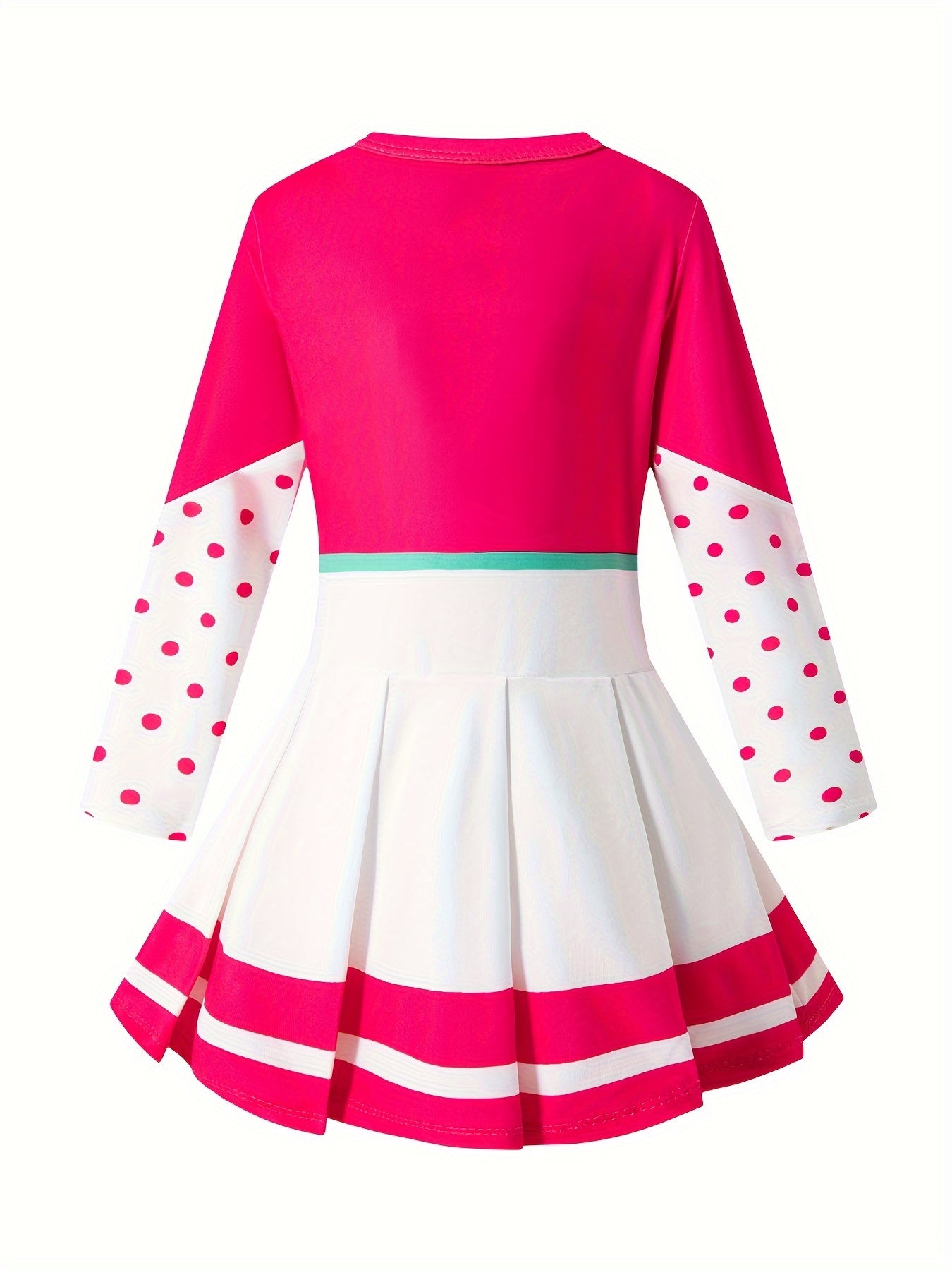 Cheerleader Costume for Girls Halloween Party Dress Up Cheer Uniform