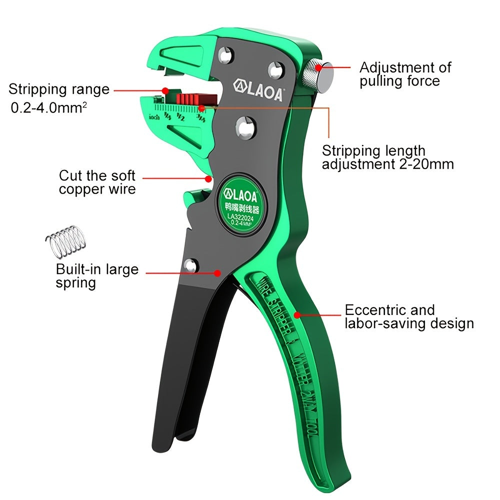 1pc Automatic Duckbill Wire Stripper - Multi-Functional, Electrician-Grade, No Damage to Wire Core!