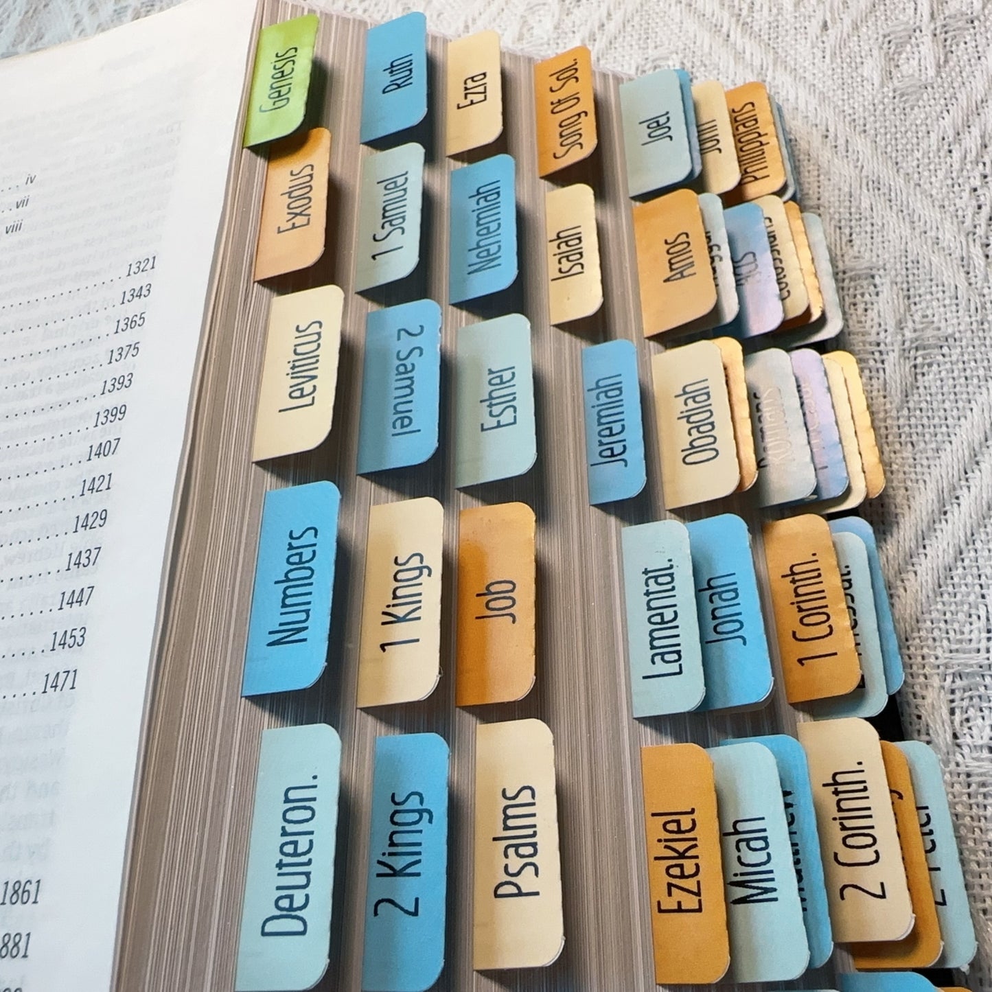 Bible Tabs, 75pcs 90pcs Bible Index Stickers, Old & New Testament Including 66/80 Books&Blank Tabs, Laminated BIble Tabs For Women And Men Study Bible, Bible Book Tabs, Bible Lable Tabs