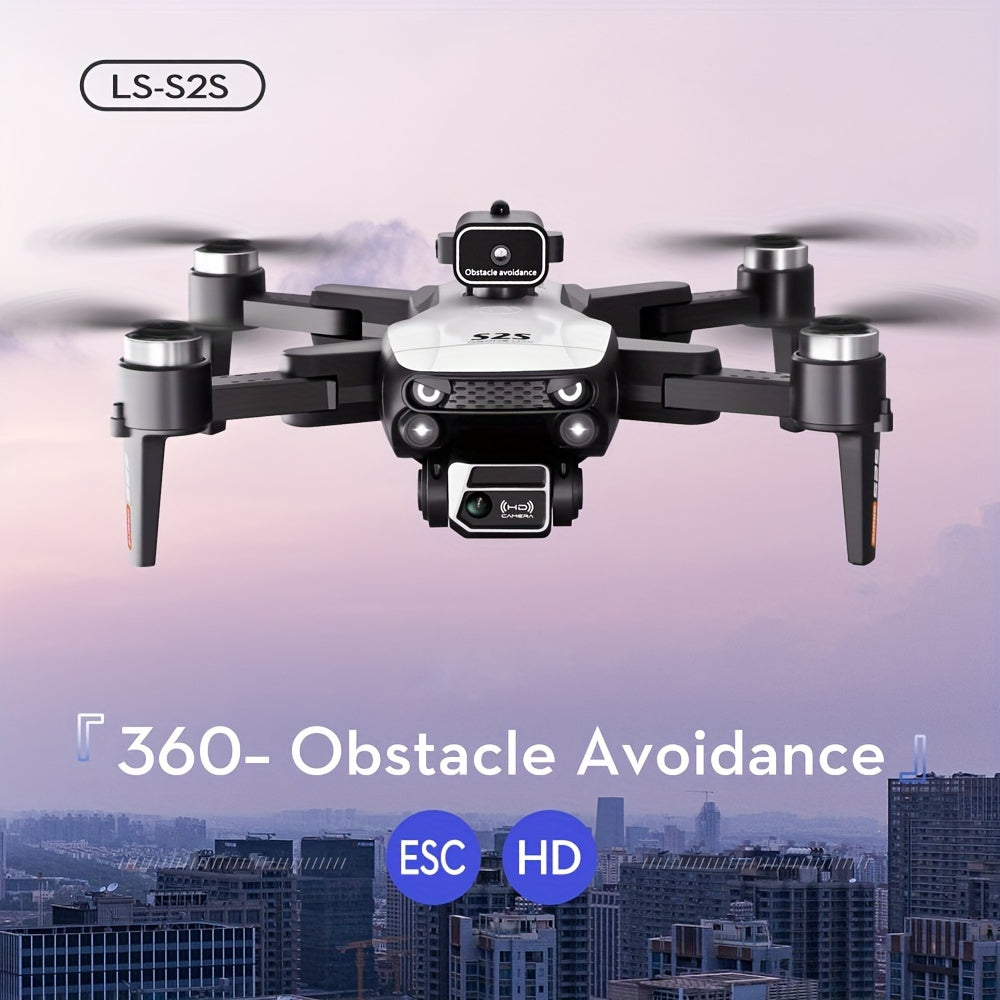 Professional S2S Drone 4K HD camera WiFi FPV 360° aerial stunt Obstacle avoidance optical flow Brush folding RC Drone toy Gift