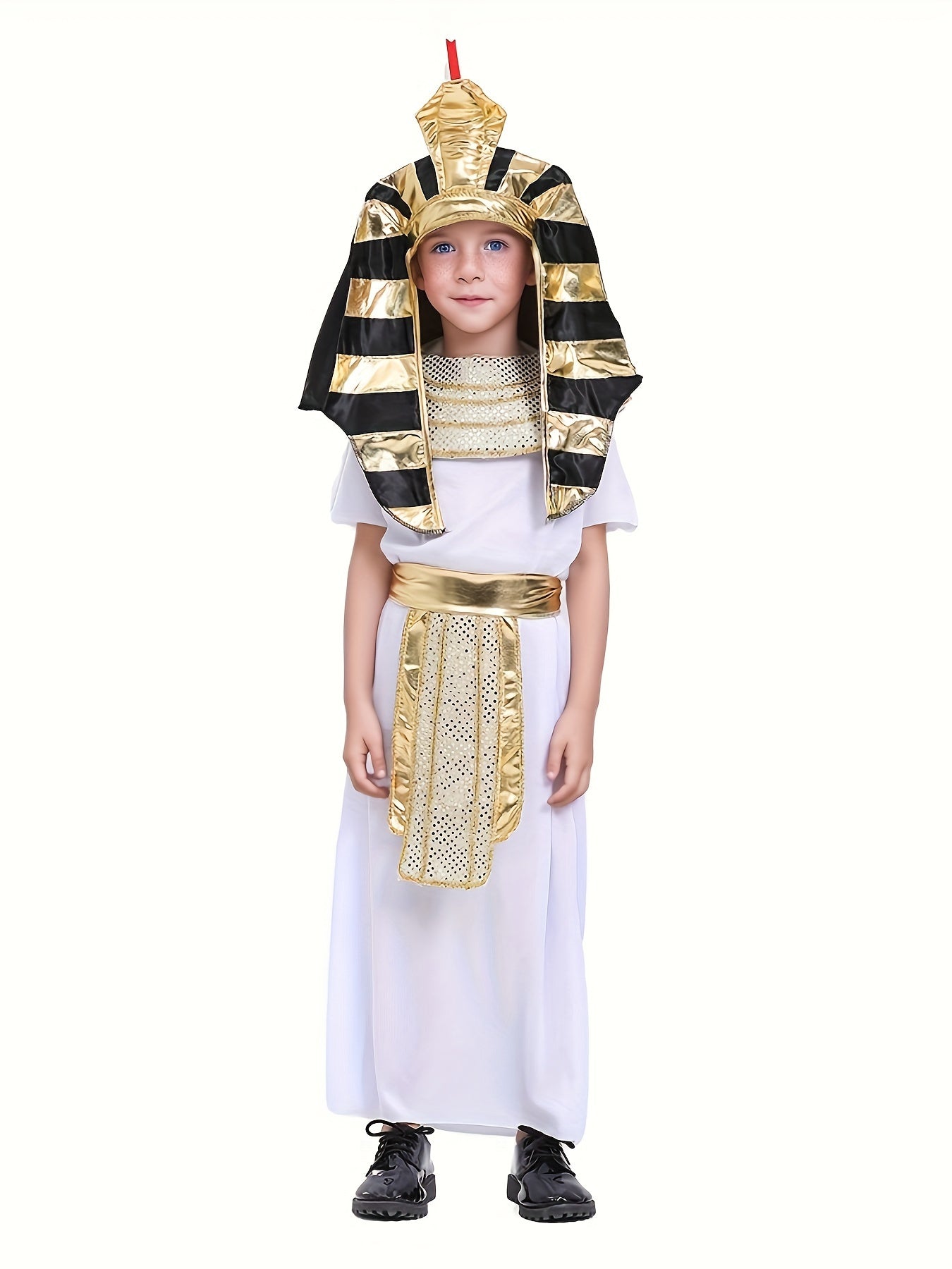 Egyptian Pharaoh Clothes For Boys, Ancient Egypt King Outfit, Halloween Party Historical Theme Clothing