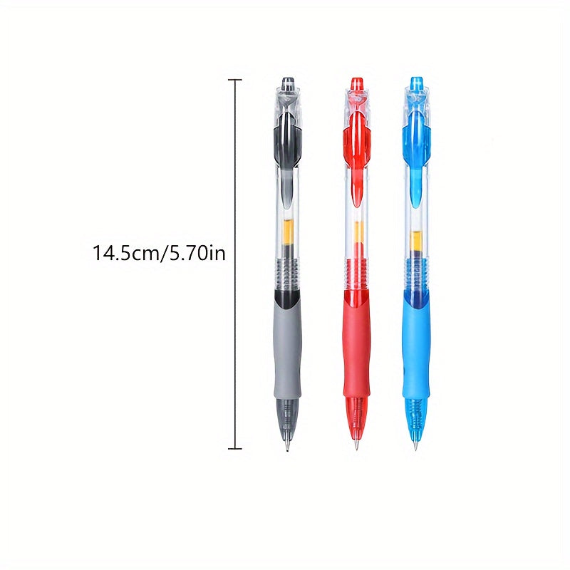 10pcs Retractable Gel Ink Ball Rolling Pens, In Boldface, Specially Used For School, Office And Home Records, Homework Writing, Thing Records And Memo Records, Painting, Sketching