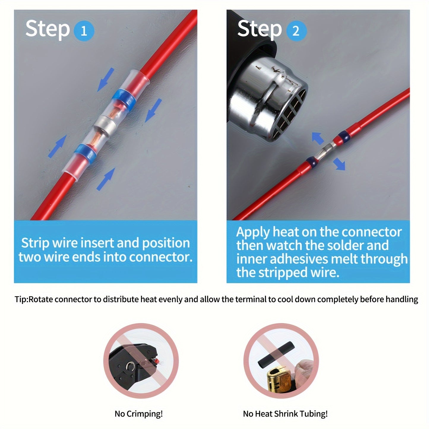 930pcs Heat Shrink Solder Butt Connectors, Ultimate Solder Connector Kit, Waterproof connectors.